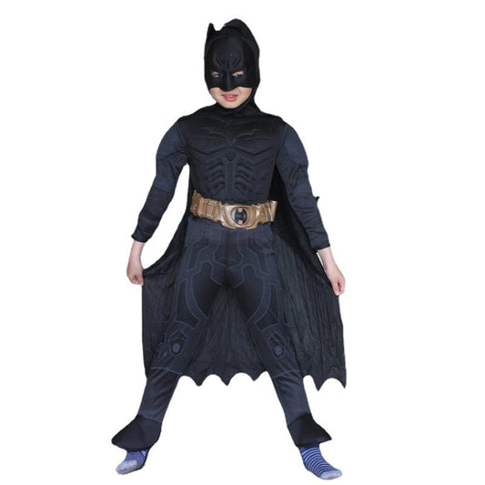 Batman Costume Kids Fully Black Bodysuit