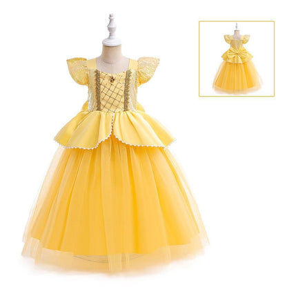 Belle's Golden Ballroom Dress