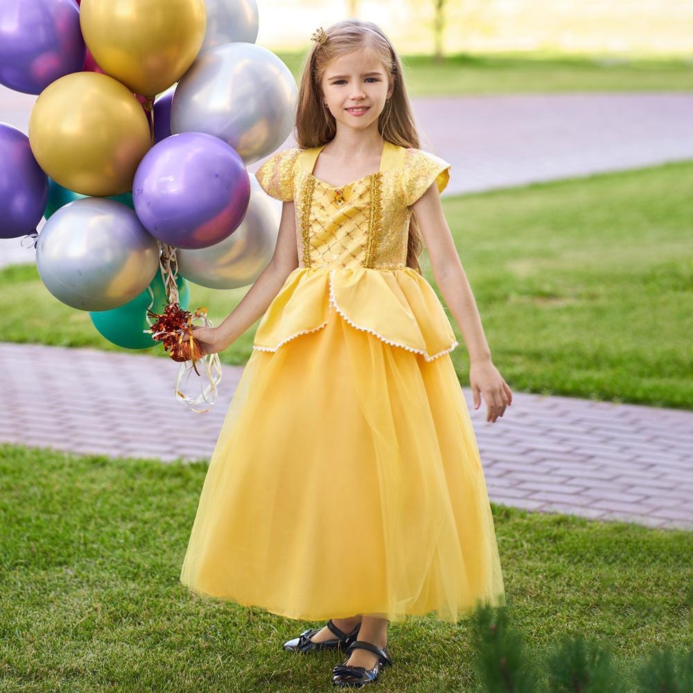 Belle's Golden Ballroom Dress