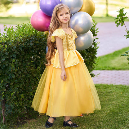 Belle's Golden Ballroom Dress