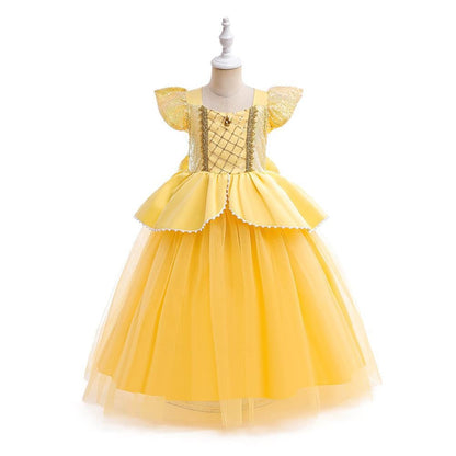 Belle's Golden Ballroom Dress