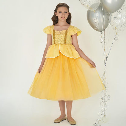 Belle's Golden Ballroom Dress