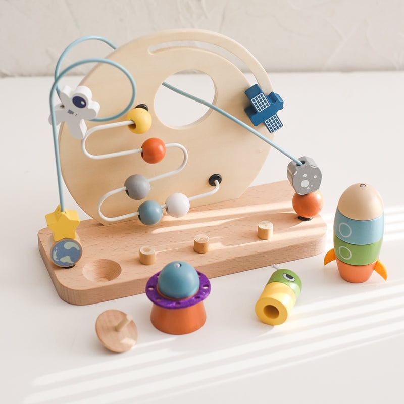 Wooden Toy Space Adventure Bead Maze