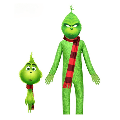 Grinch Costume Kids Full Costume Set