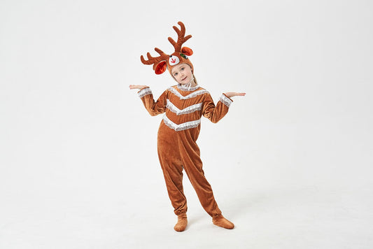 Furry Reindeer Performer Costume