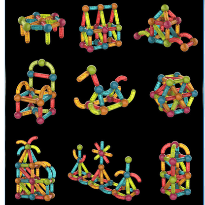 Light Magnetic Sticks Blocks Set