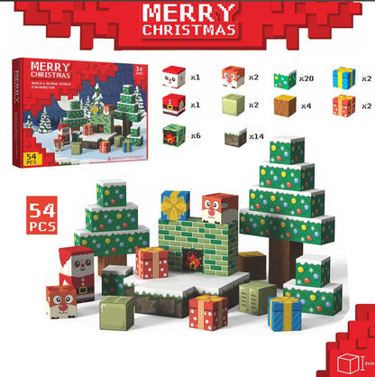 Christmas Gift Magnetic Blocks Set