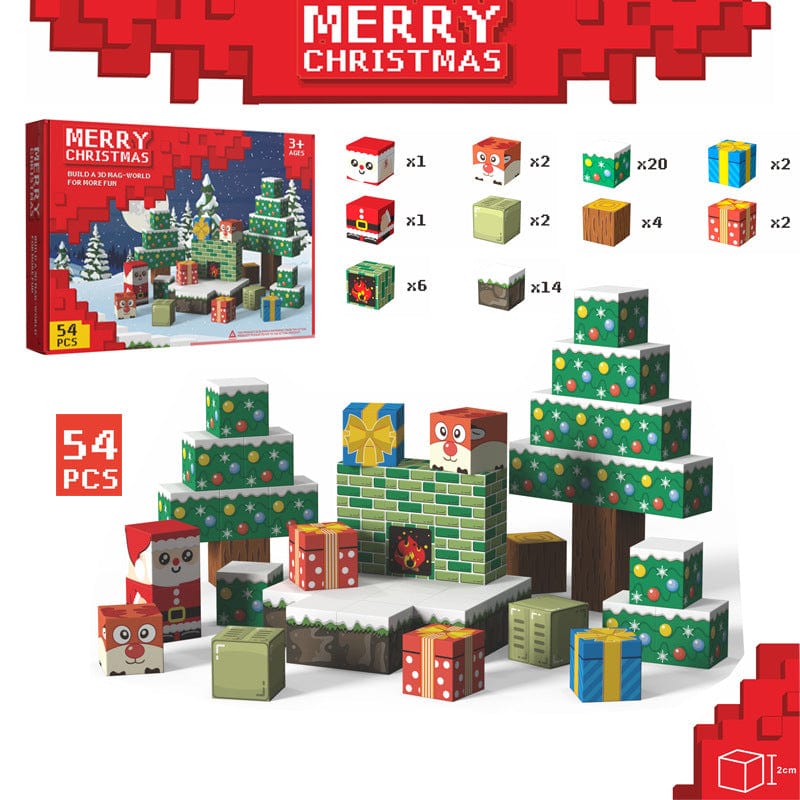 Christmas Gift Magnetic Blocks Set