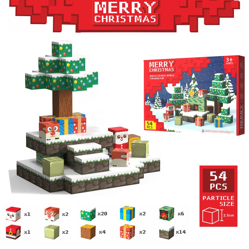 Christmas Gift Magnetic Blocks Set