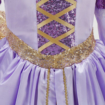 Rapunzel Long Hair Princess Dress