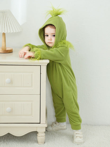 Cozy Grinch Romper Costume