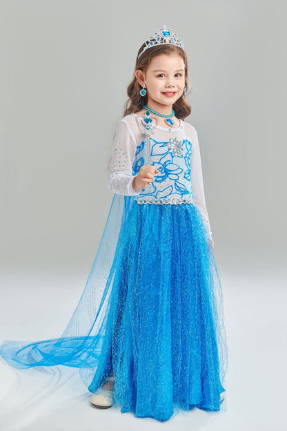 Elsa Royal Princess Long Sleeve Dress