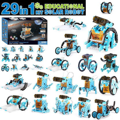 Mega Solar RoboKit – 29-in-1 DIY Solar Robot Kit