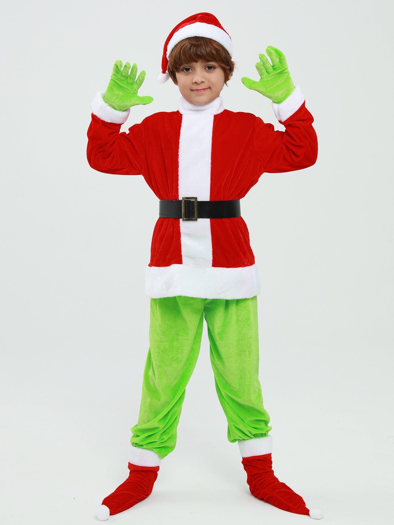 Grinch Green Holiday Mischief Suit Costume