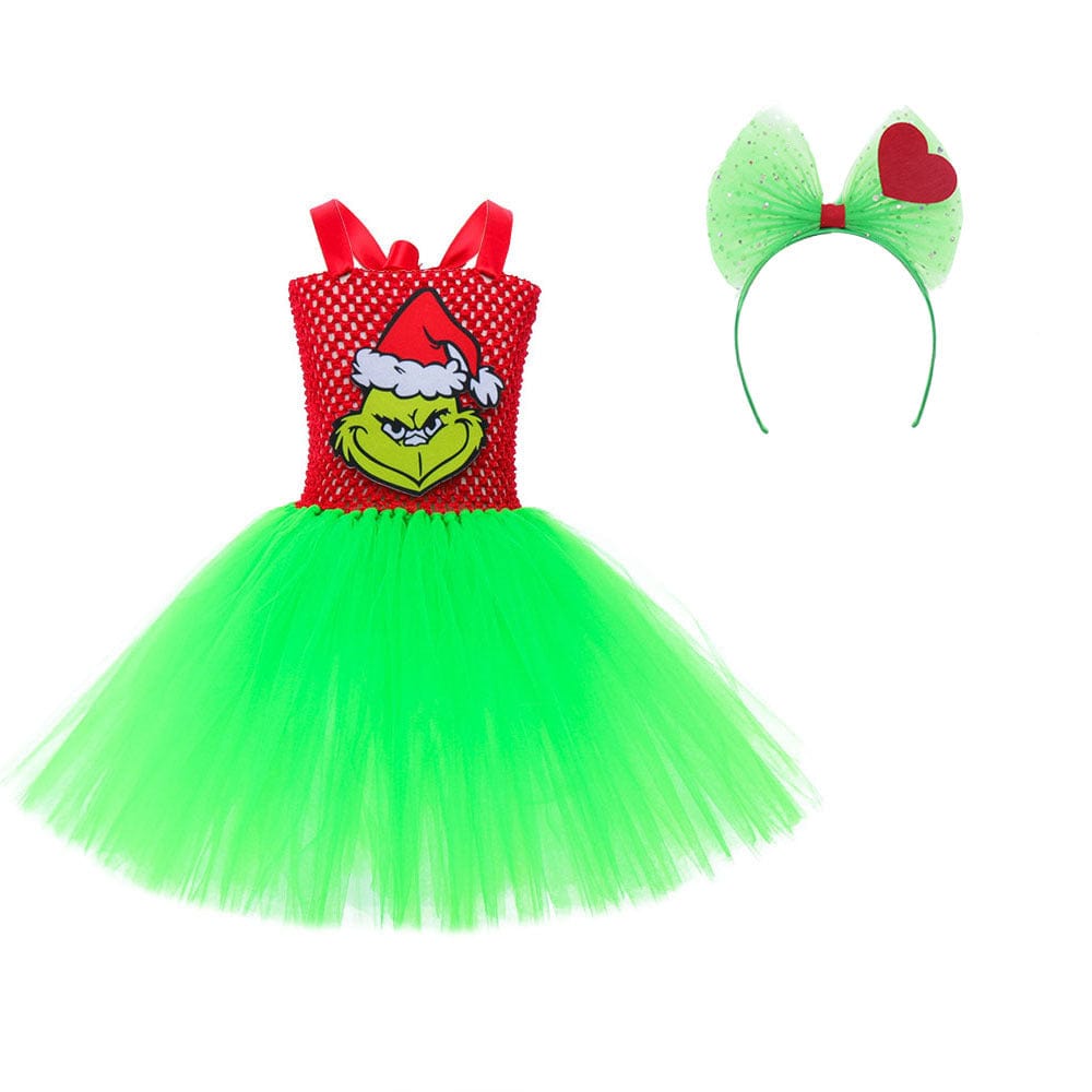 Grinch Glow Princess Costume