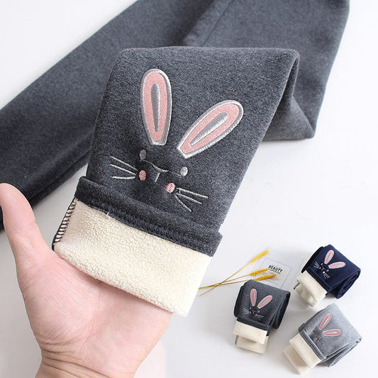 Cozy Bunny Winter Kids Leggings