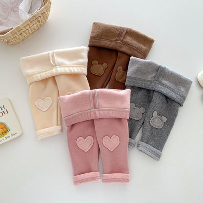 Cozy Heart Kids Winter Leggings