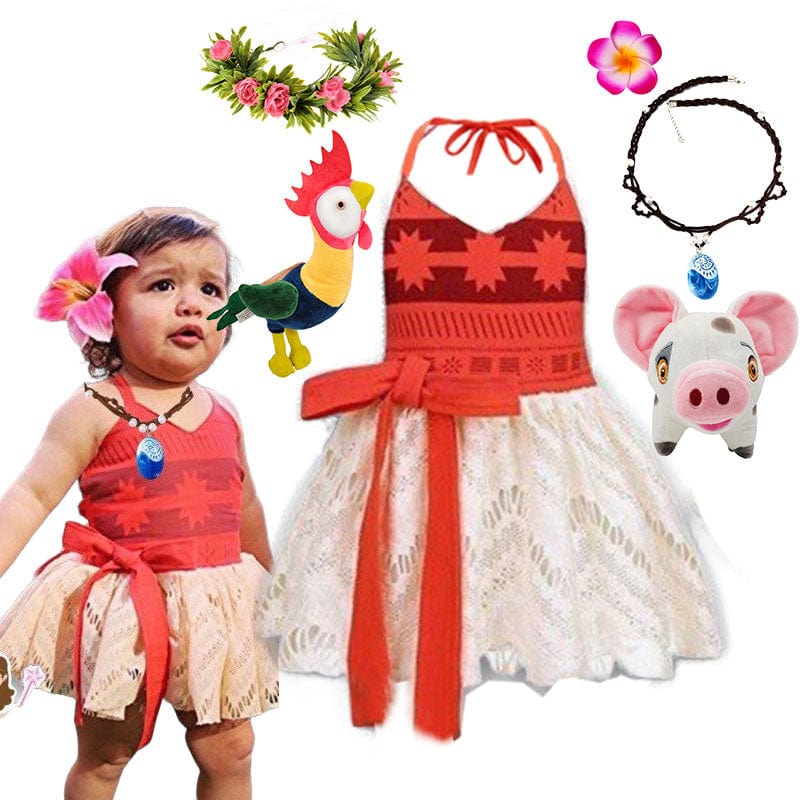 Moana Princess Summer Costume Set