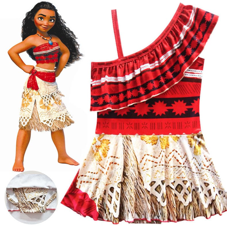 Moana Princess Swimsuit Costume