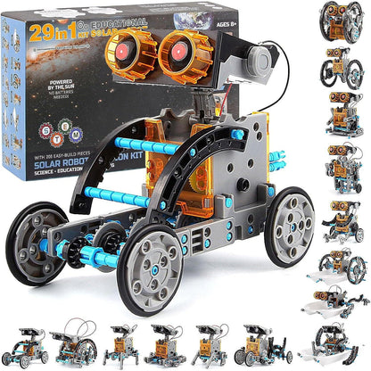 Mega Solar RoboKit – 29-in-1 DIY Solar Robot Kit