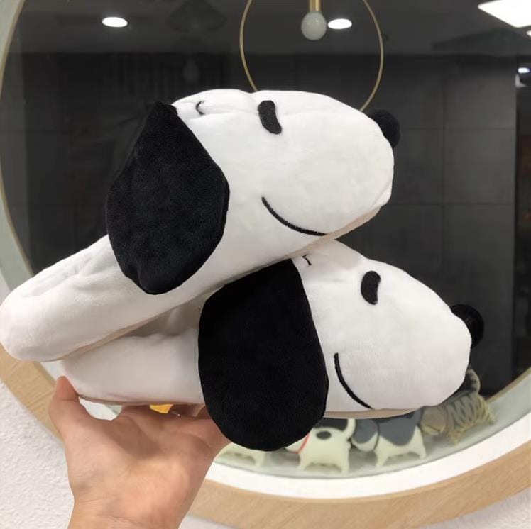 Snoopy Plush Cozy Slippers