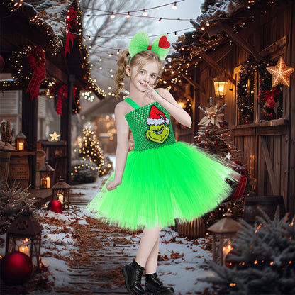 Grinch Glow Princess Costume