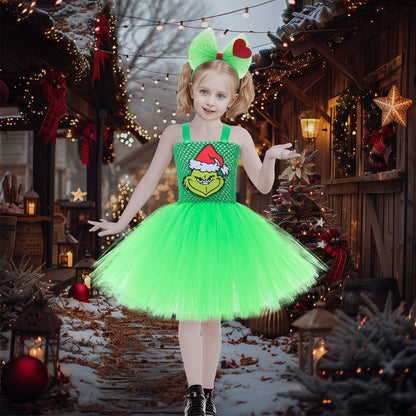 Grinch Glow Princess Costume