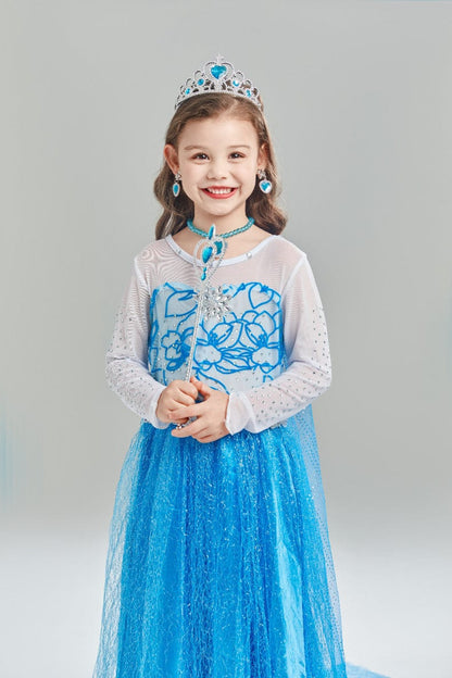 Elsa Royal Princess Long Sleeve Dress