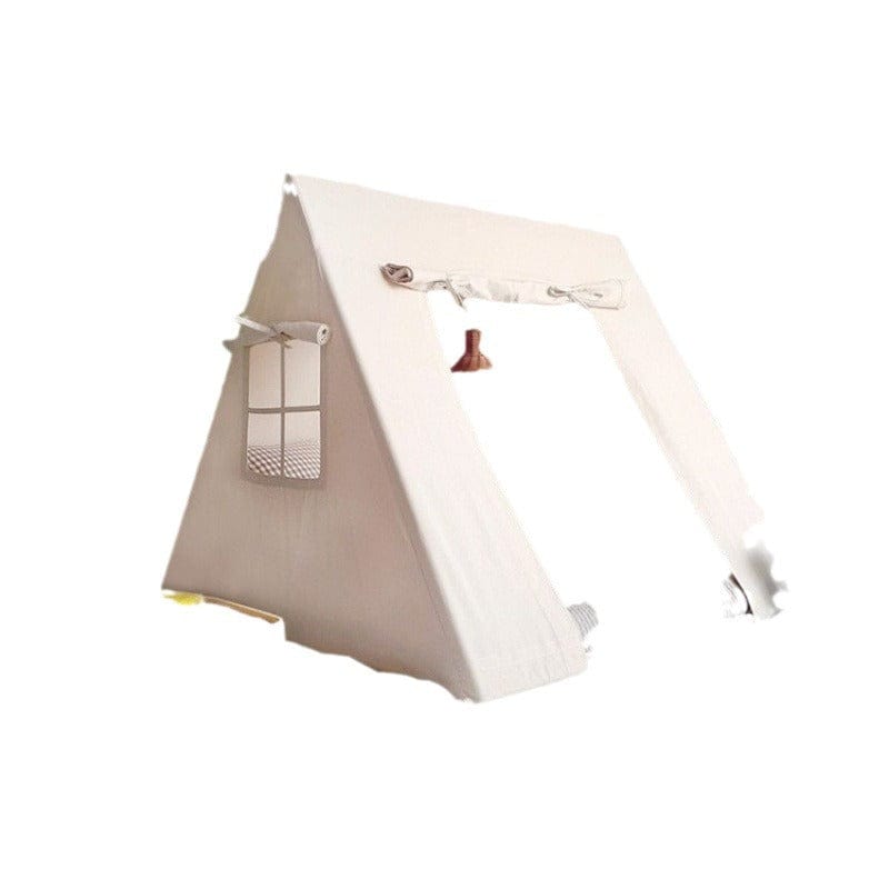 Wooden Frame Kids Play Tent with Mat and Lights