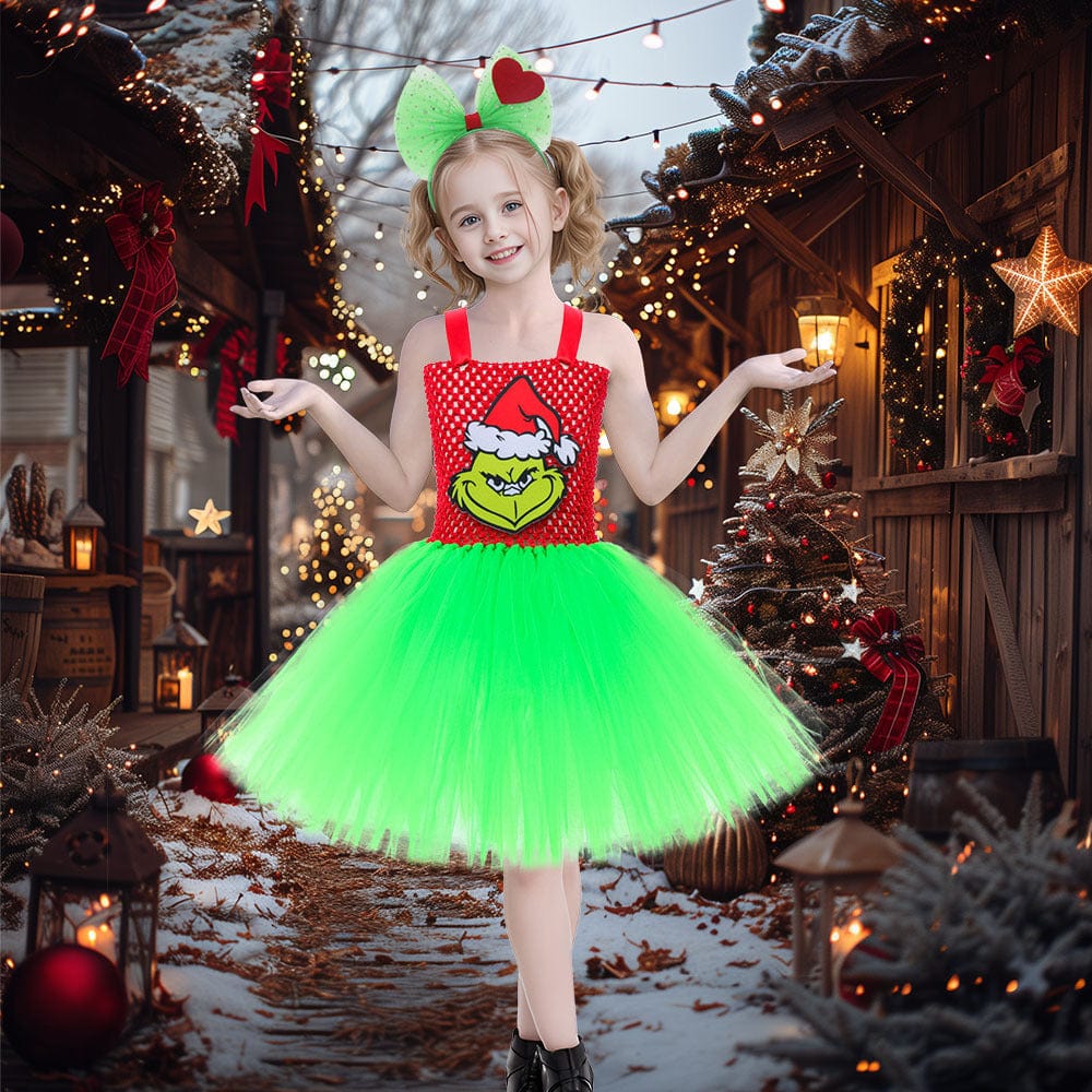 Grinch Glow Princess Costume