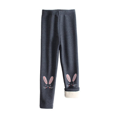 Cozy Bunny Winter Kids Leggings