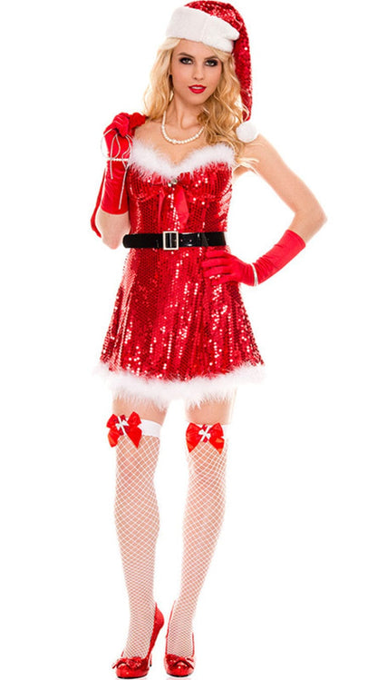 Sparkling Santa Claus Dress Costume