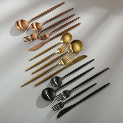 Elegant Minimalist 20-Piece Stainless Steel Cutlery Set