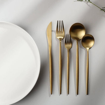 Elegant Minimalist 20-Piece Stainless Steel Cutlery Set