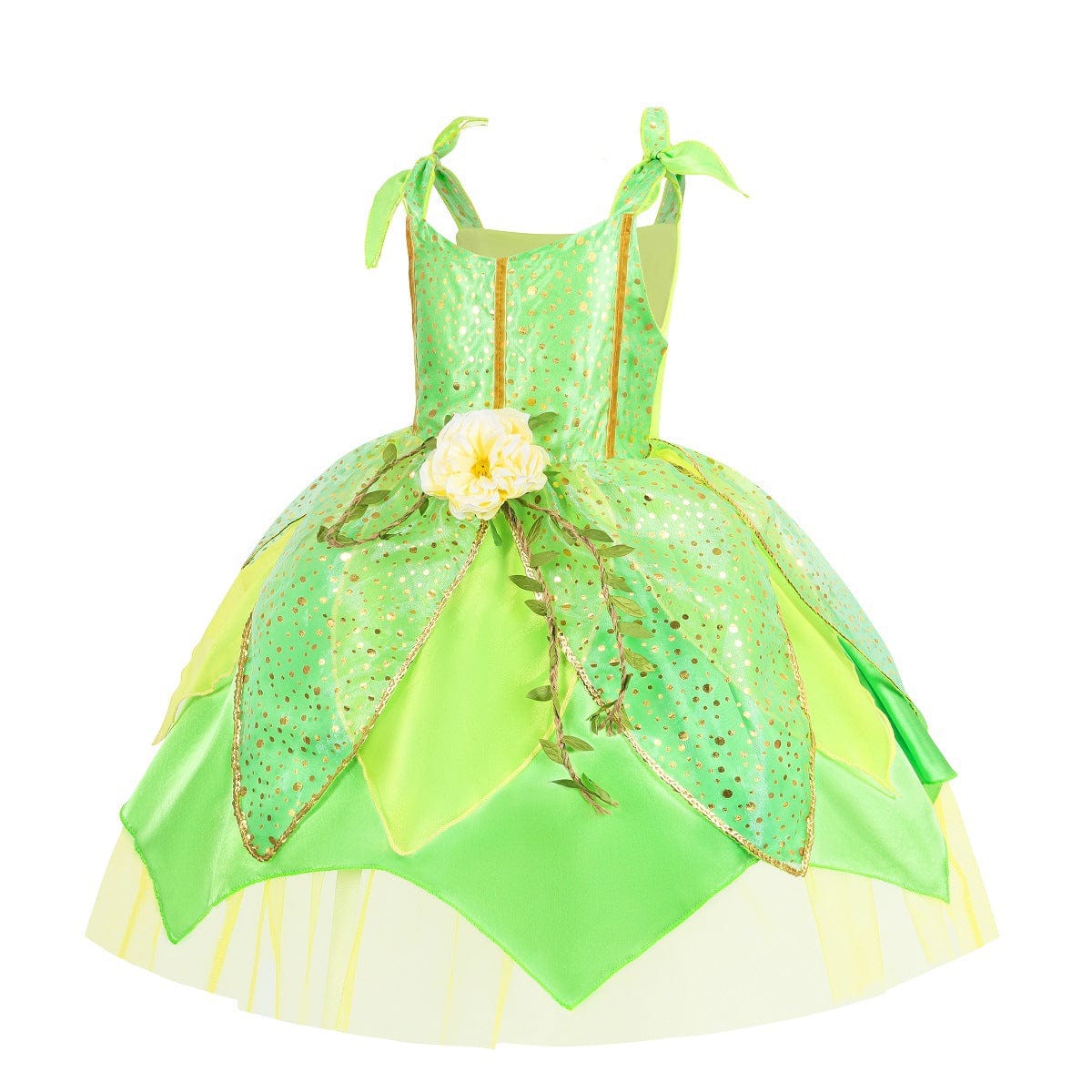 Princess Tiana Fairy Green Dress