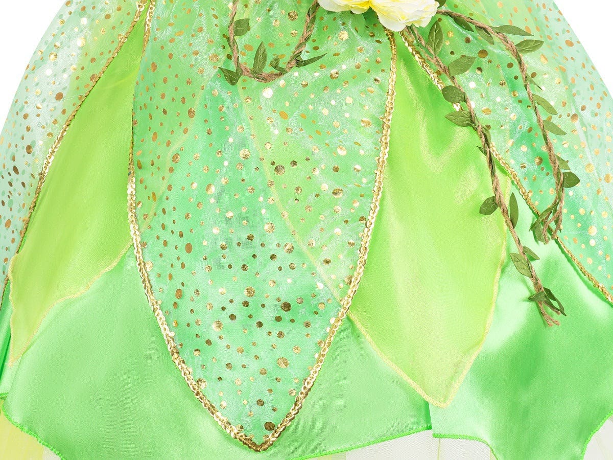 Princess Tiana Fairy Green Dress