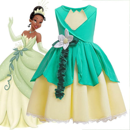 Princess Tiana Frog Dress for Girls