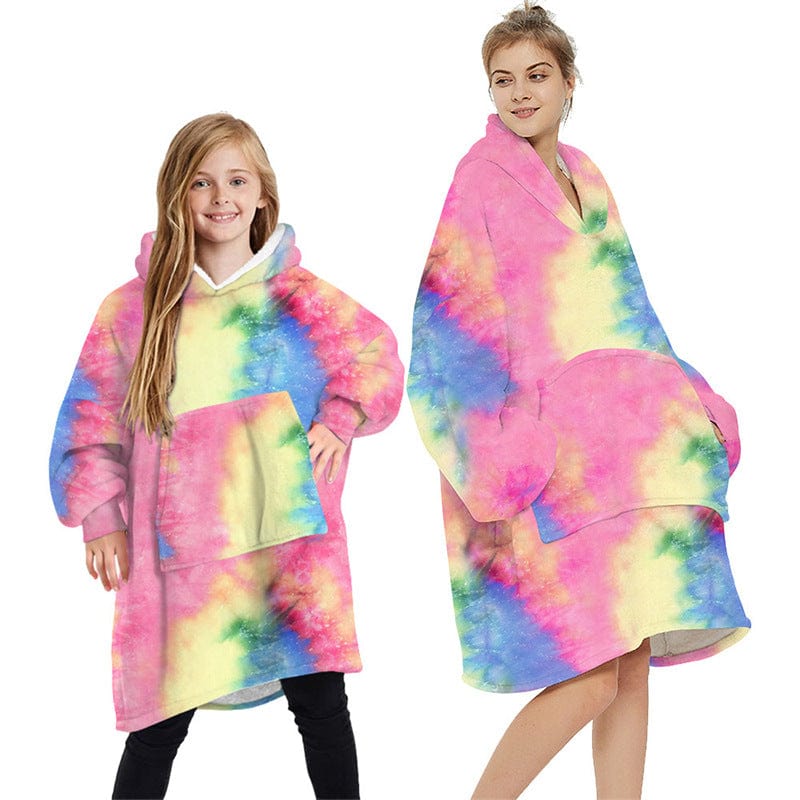 Printed Cozy Blanket Hoodie