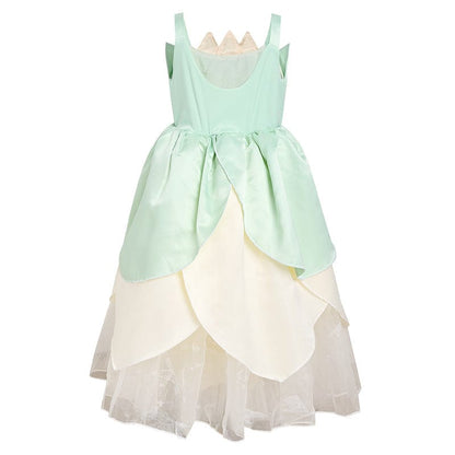 Tiana Frog Princess Dress with Detachable Flower