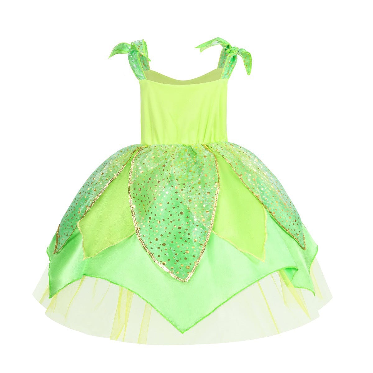 Princess Tiana Fairy Green Dress