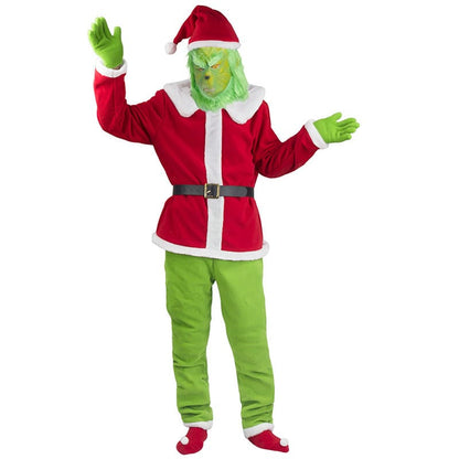 Grinch Santa Costume Set