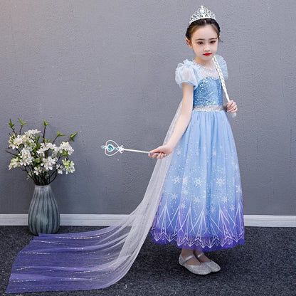 Elsa Princess Cape Dress