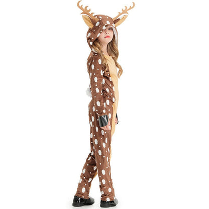 Spotted Reindeer Jumpsuit Costume