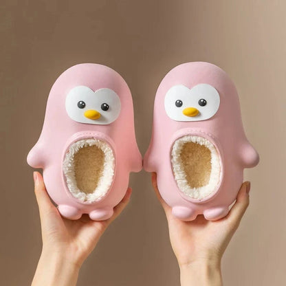 CUDDLY PENGUINS – Adorable Kids' Warm Slippers