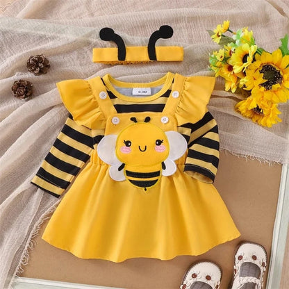 Adorable Baby Girl Bee Halloween Outfit