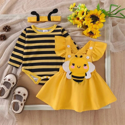 Adorable Baby Girl Bee Halloween Outfit