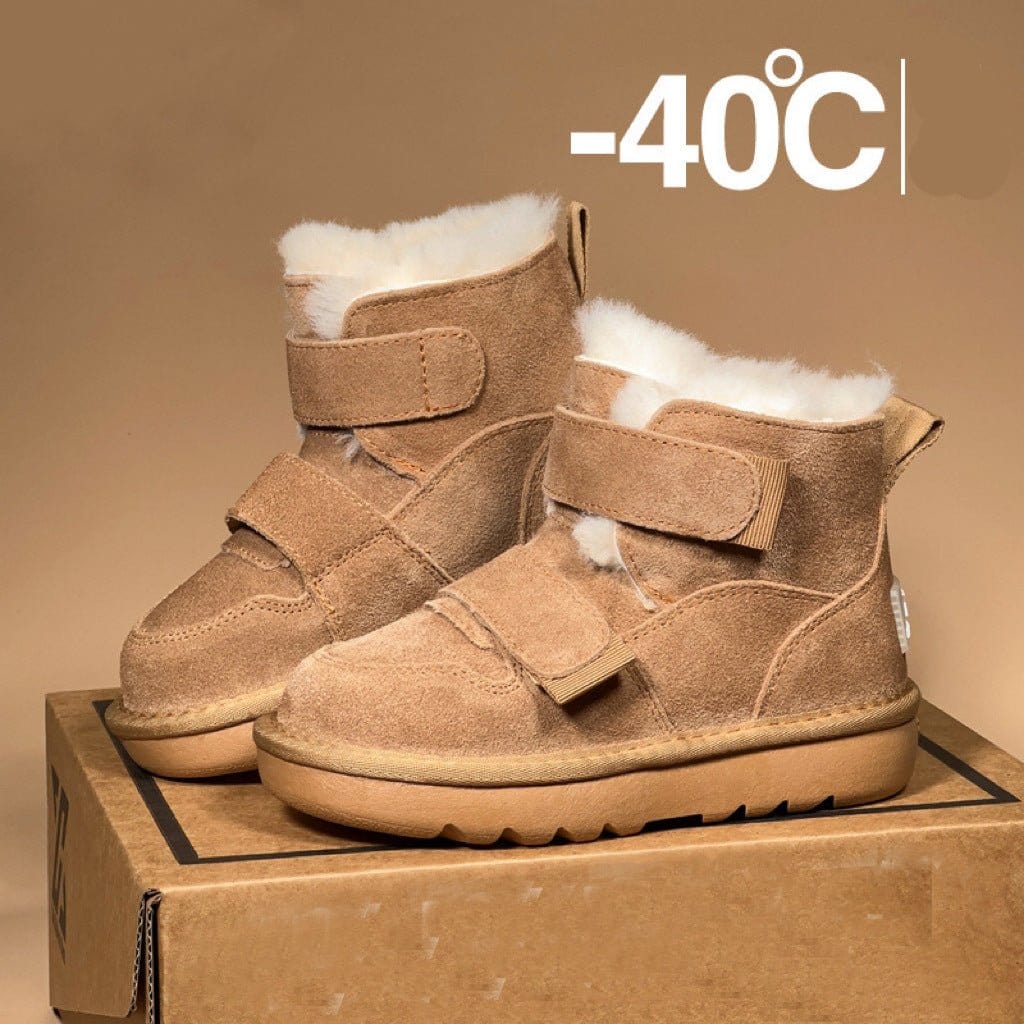 Velcro Kids Snow Boots - Warm & Waterproof