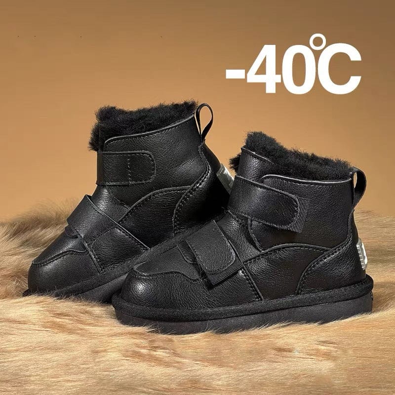 Velcro Kids Snow Boots - Warm & Waterproof