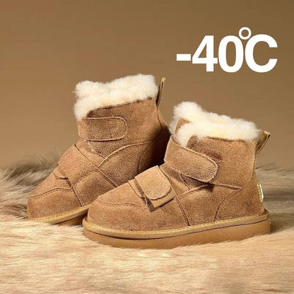 Velcro Kids Snow Boots - Warm & Waterproof