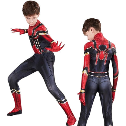 Spiderman Costume Kids Iron Spider Bodysuit